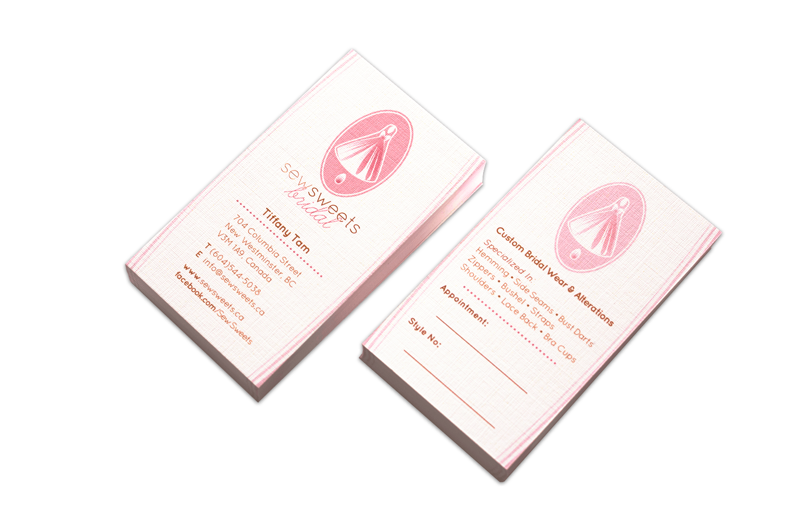 Sew Sweets Bridal — Business Card